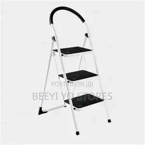 3-step Folding Stepladder – Portable Non-slip Household Ladder