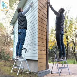 3-step Folding Stepladder – Portable Non-slip Household Ladder