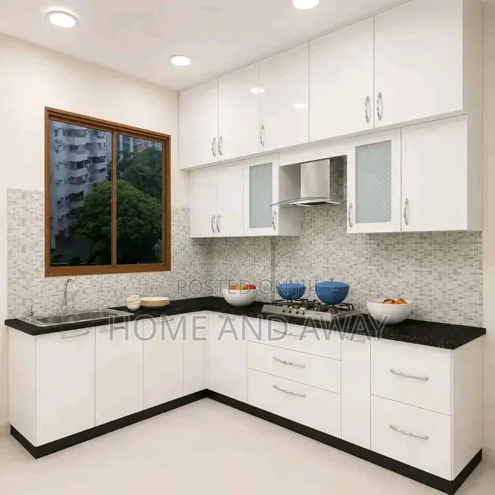 Affordable Modern L Shape Kitchen Cabinets in Any Colour 7,000,000/-