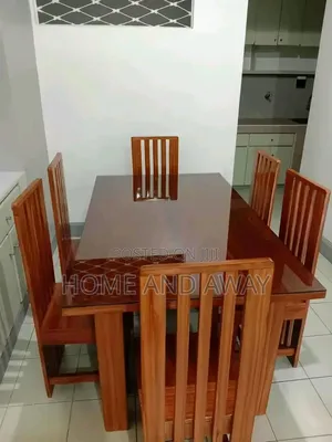 6 Seaters Glassed Wooden Dining Table Sets in Any Colour 2,000,000/-