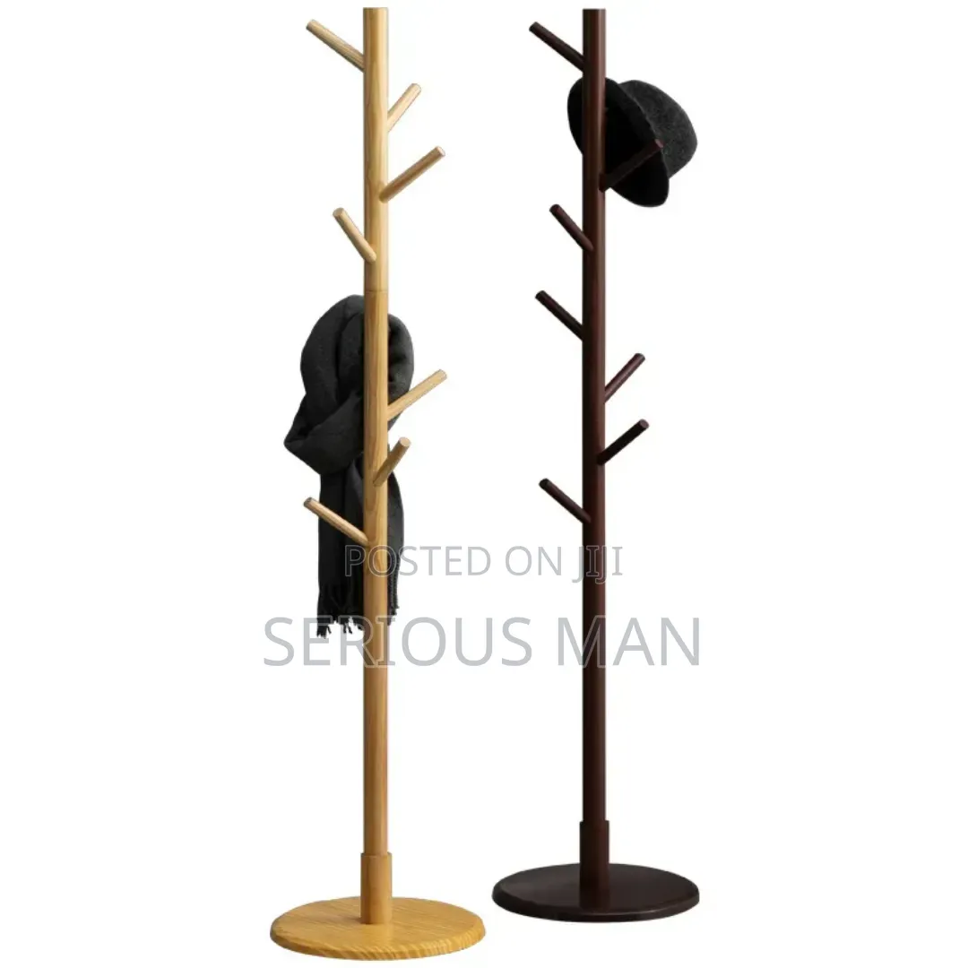 Freestanding Wooden Tree Coat Rack