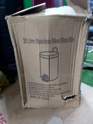20 Litre Stainless Step on Dust Bin