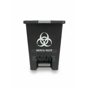 15-liter Black Medical Waste Bin