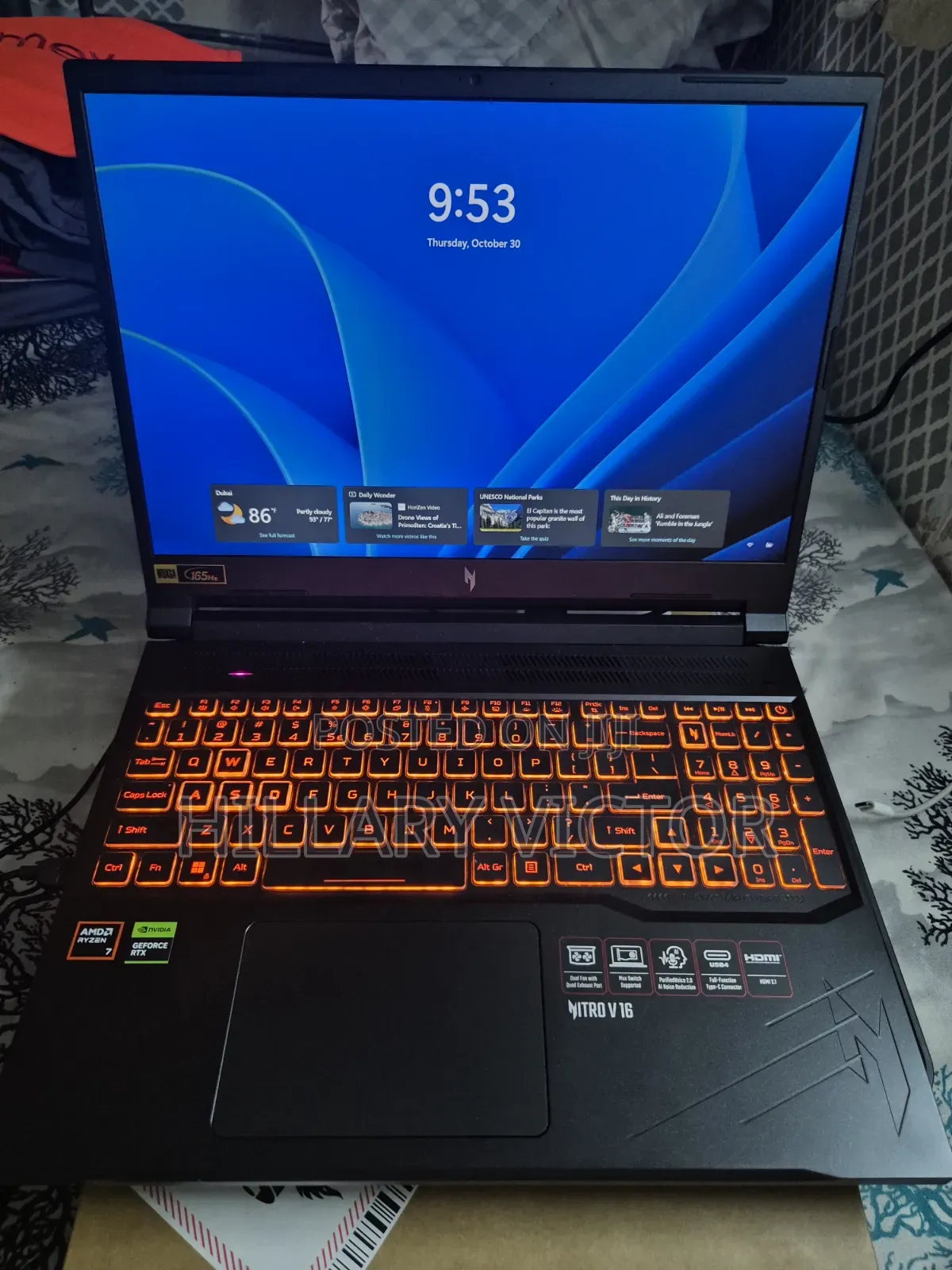 Laptop Acer 32GB AMD Ryzen 7 SSD 512GB
