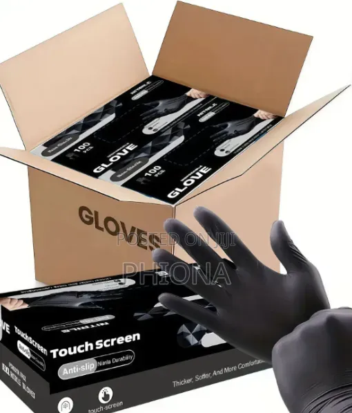 Black Nitrile Gloves