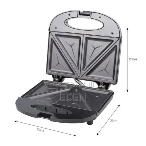 2 Slice Sandwich Maker Non Stick Surface Bread Toaster Baker
