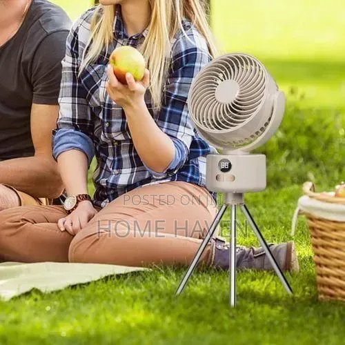 Versatile Portable Tripod Fan With Digital Display
