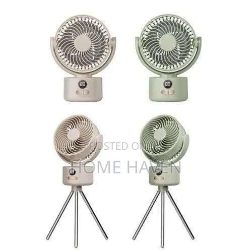 Versatile Portable Tripod Fan With Digital Display