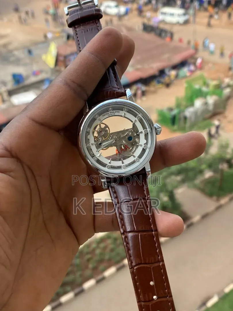 Automatic Mechanical Patek Philippe Skeleton Watch
