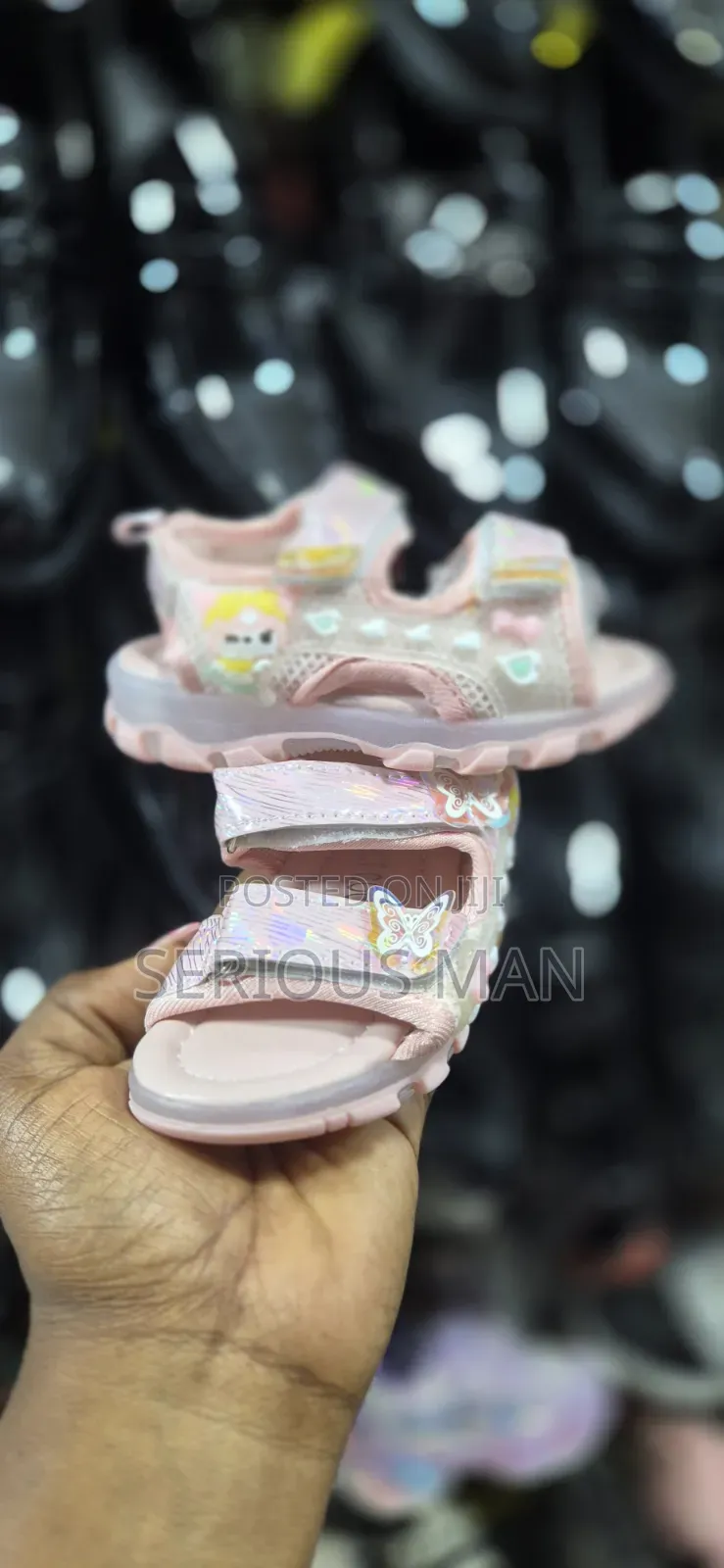 White And Pink Sanrio Character Themed Children's Sandals
