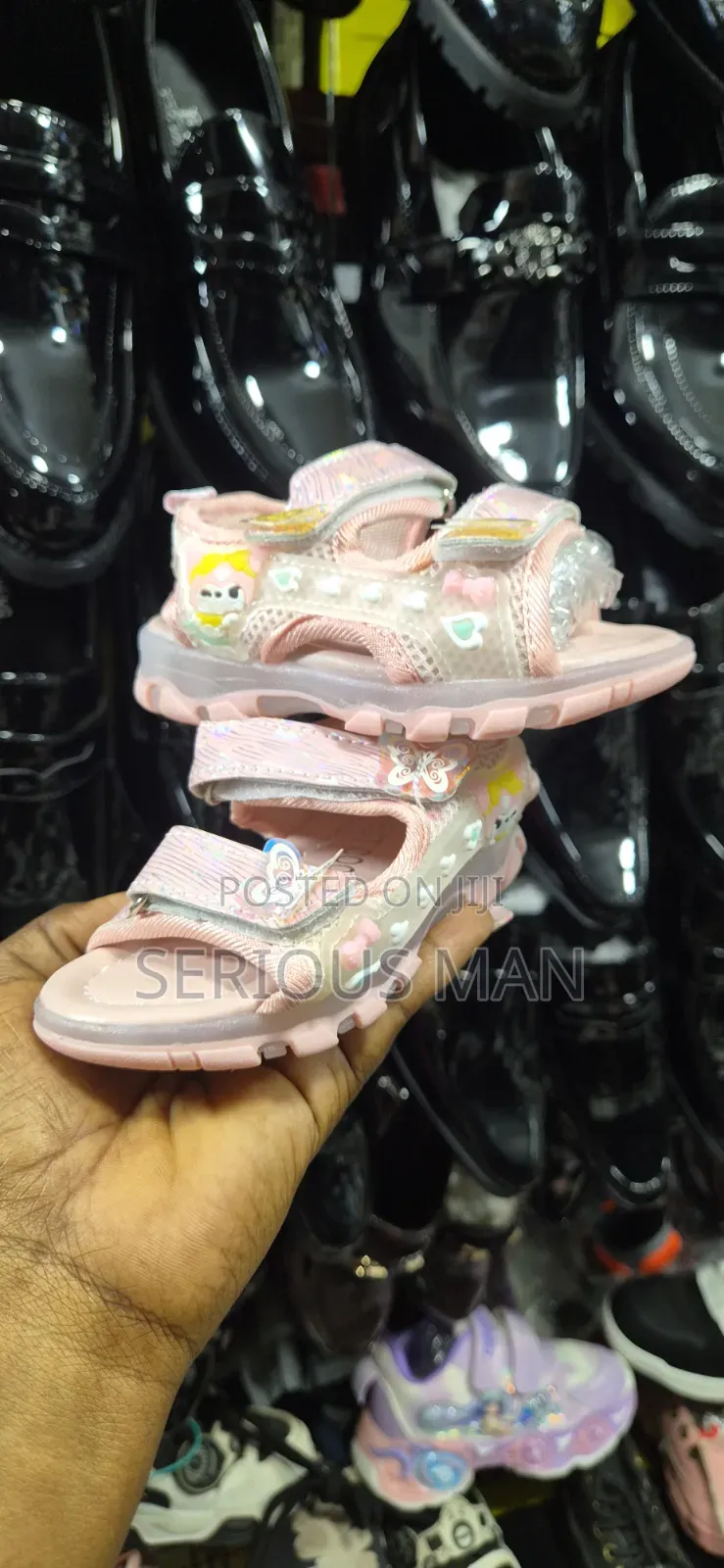 White And Pink Sanrio Character Themed Children's Sandals