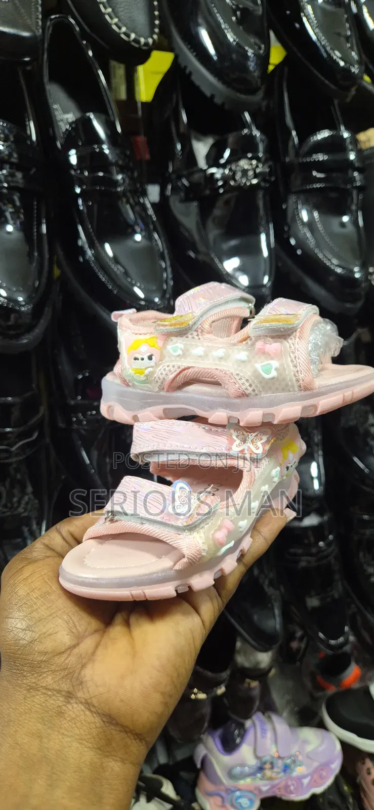 White And Pink Sanrio Character Themed Children's Sandals