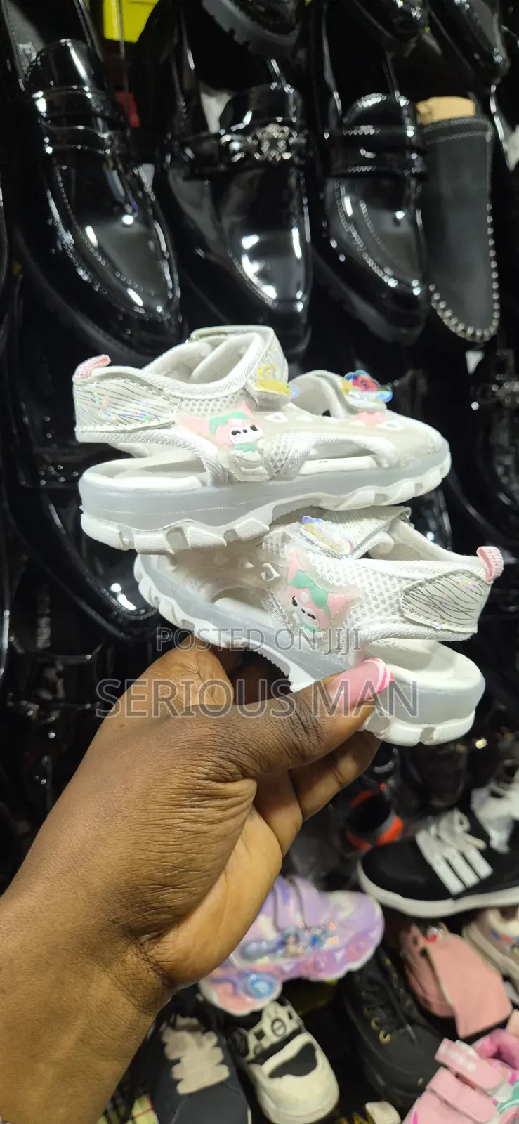 White And Pink Sanrio Character Themed Children's Sandals