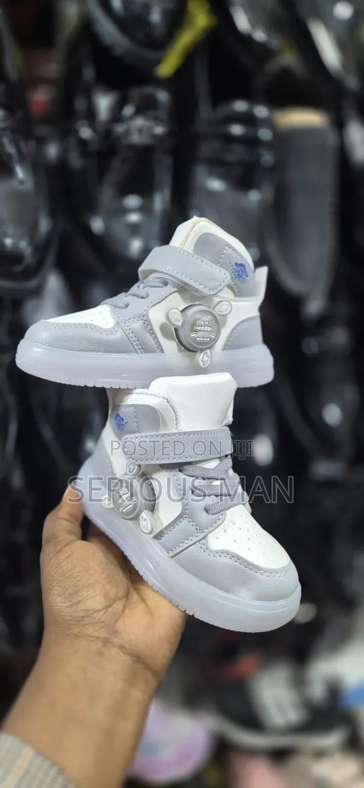 Unisex Toddler High-top Light-up Led Sneakers