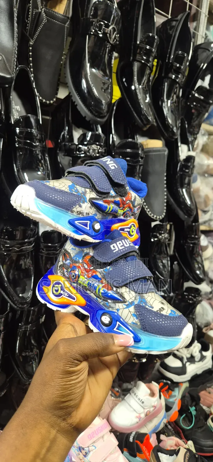 Spider-man Themed Kids' Light-up Sneakers.