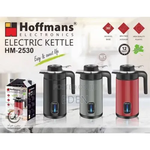 Hoffmans 3l Kettle/Flask - 2000w - Multicolour