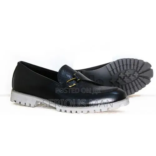 New Classic Gentle Leather Shoes for Men - Black