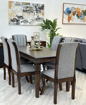 6 Elegant Grey Upholstered Chairs