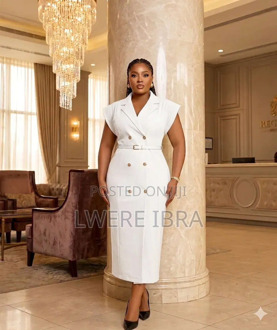 White Blazer Dresses for Ladies Size M-2xl