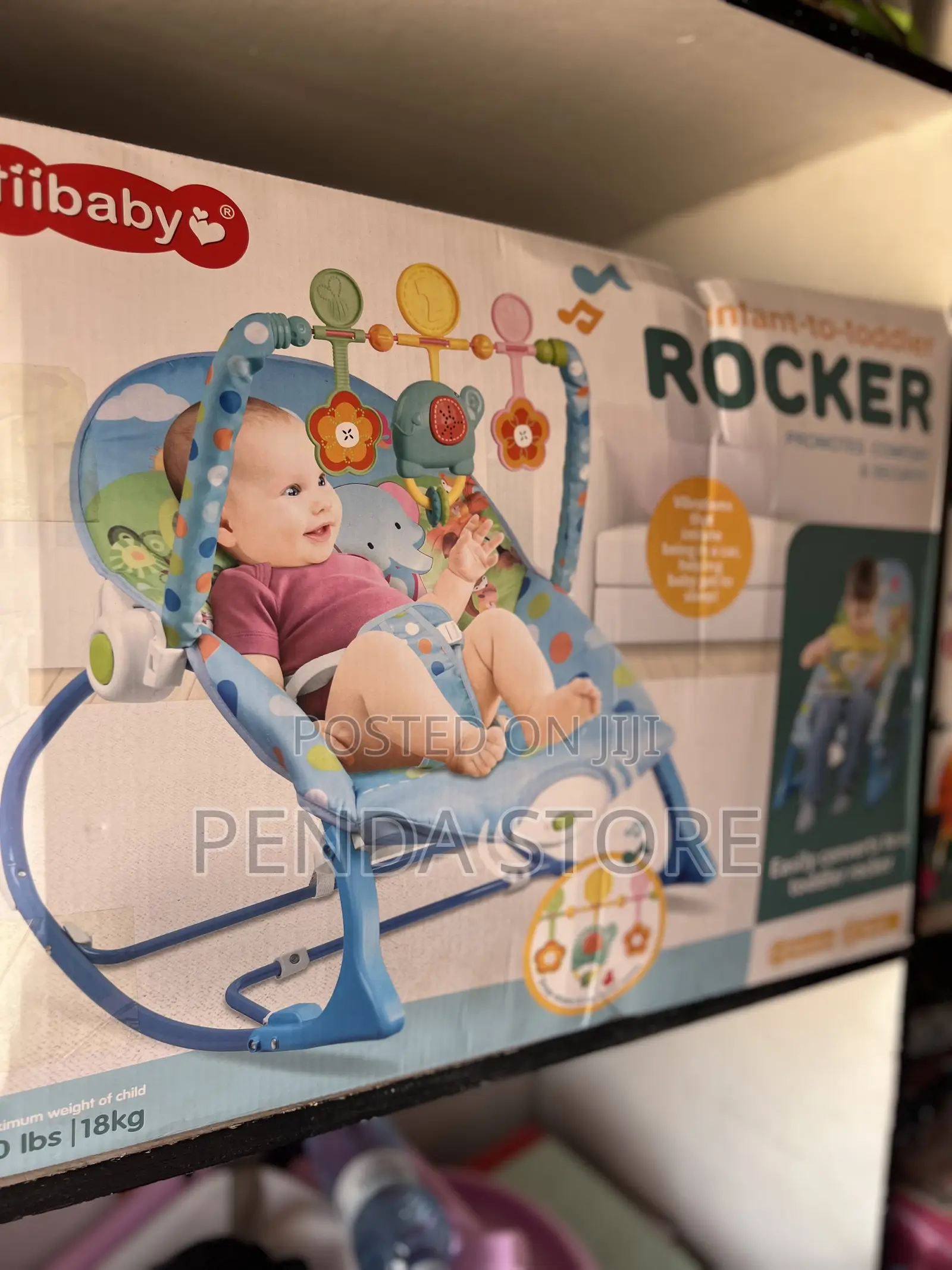 Baby Rocker Soft Infant to Toddler – Peace Glow Comfort Pod