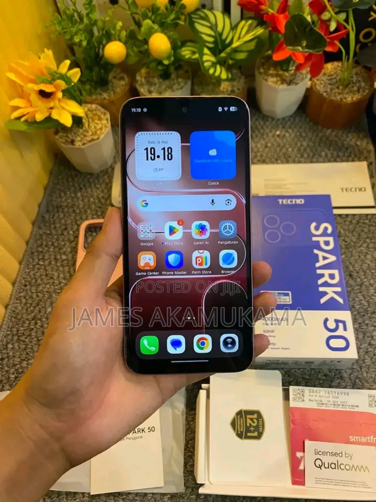 New Tecno Spark 50 128 GB Rose Gold