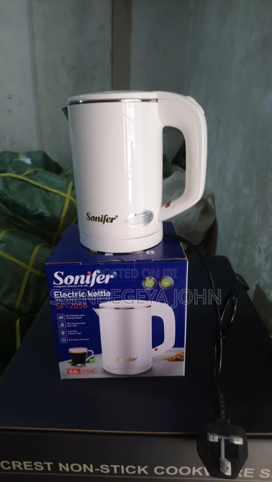 Sonifer Sf-2058 Portable Electric Travel Kettle