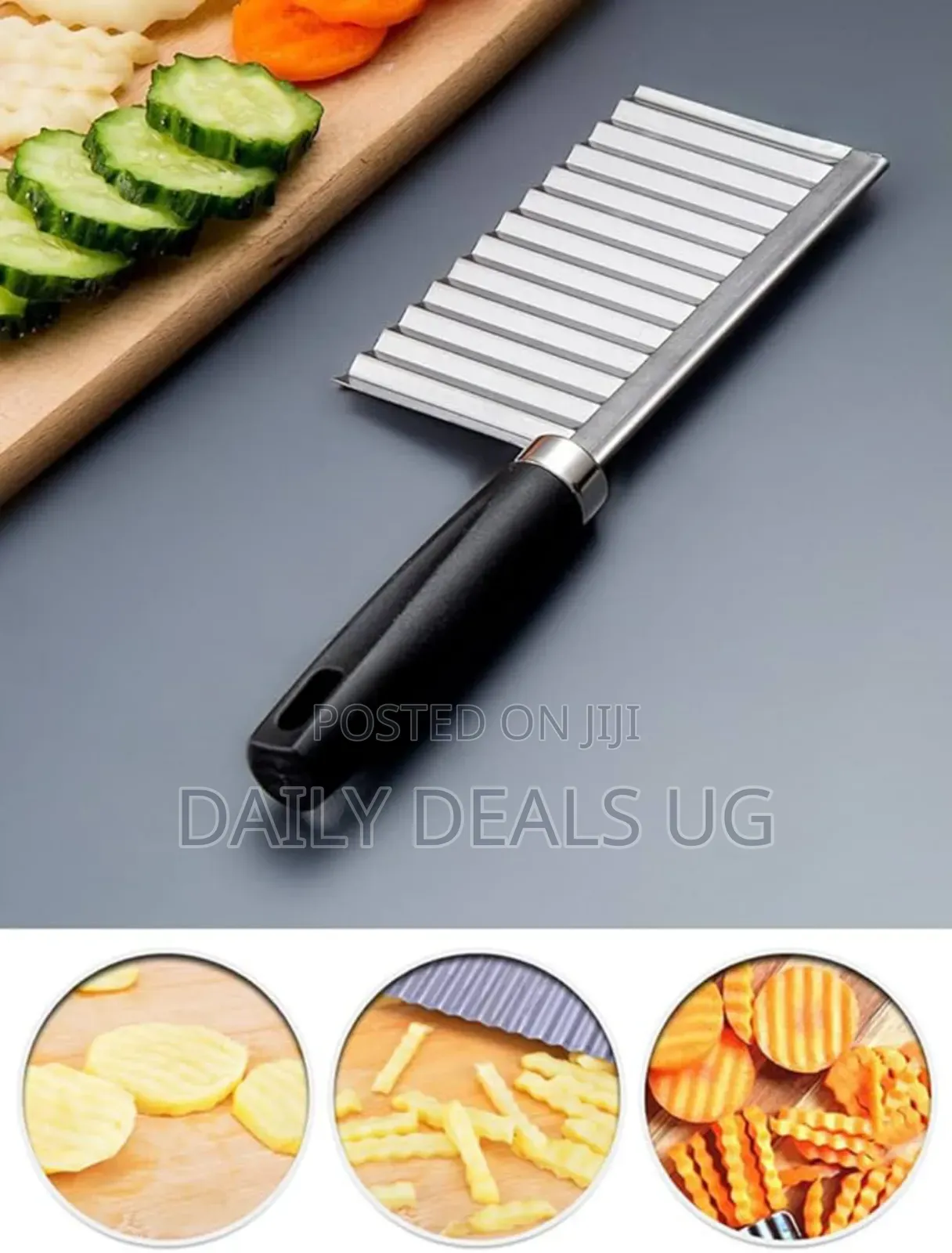 Crinkle Cutter Knife Stainless Steel Cutting Tool for Potato Cutter