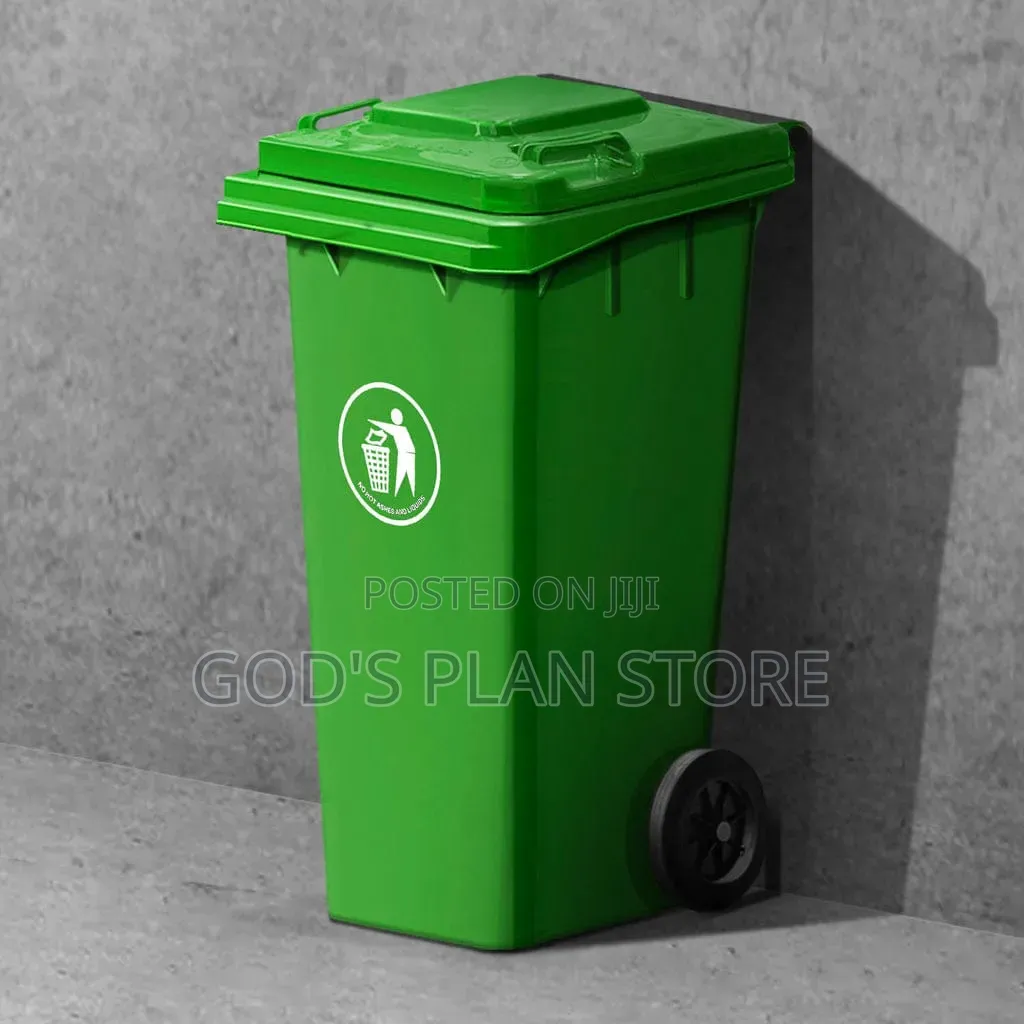 Outdoor Hospital Plastic 120 Liter Dust Bins Waste Bins