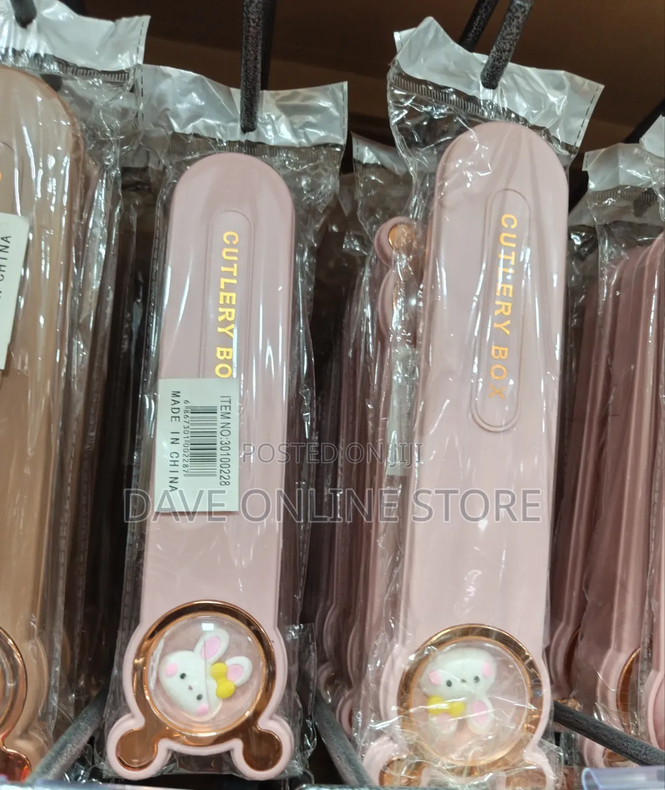 Cute and Fun Cartoon Utensils Spoon ,Fork, Chopsticks Cutlery Box