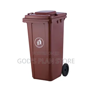 Coffee Brown 240litres Plastic Dust Bins Plastic Dust Bins