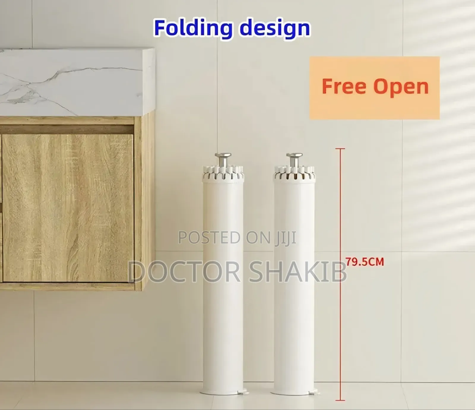 Foldable, White "Octopus" Style Clothes Drying Rack