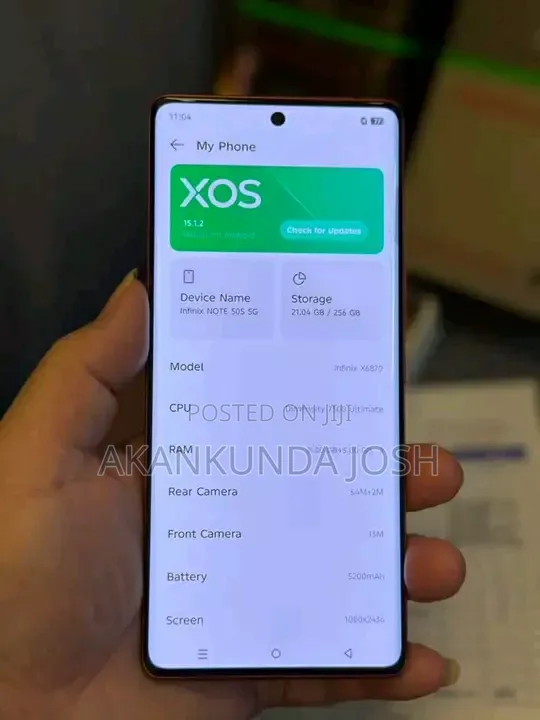 New Infinix Note 50s 256 GB Blue