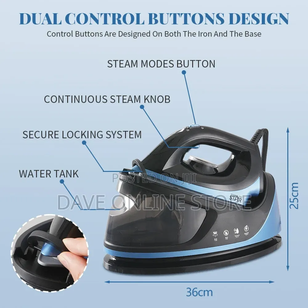 Winning Star St-5005 Steam Iron Electric Vertical Desktop Steam Iron