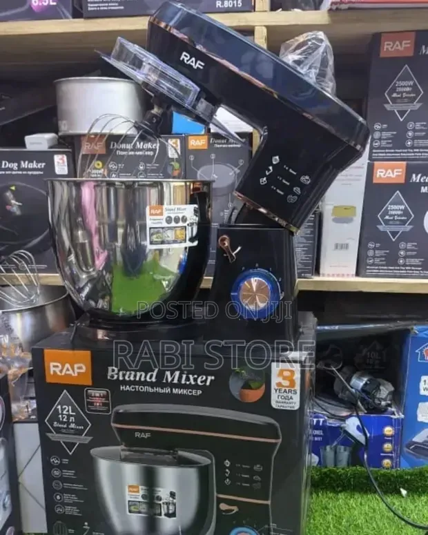 12 Litres Electric Stand Mixer Stainless Steel With Dough Hook