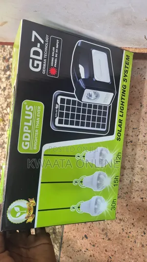 Portable Solar Lighting System Gd Plus Gd-7 Classic Emergency Kit
