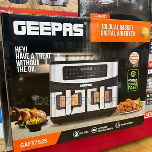 Geepas 10l Dual Basket Digital Air Fryer