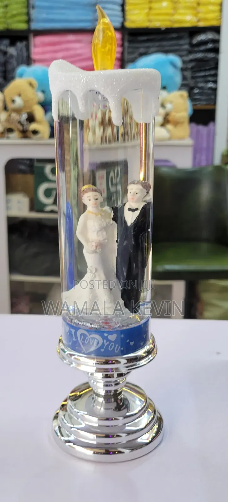 Led-Lighted Couple Candle