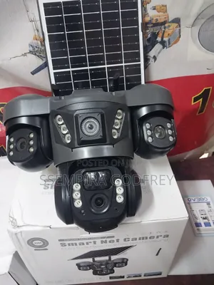 Pro Solar Camera 3lens With Camera PTZ Rotation 360 Degrees