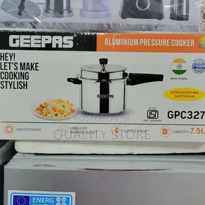 Geepas Aluminium Pressure Cooker 7.5 L