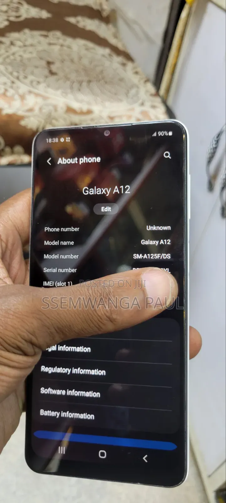 Samsung Galaxy A12 64 GB White