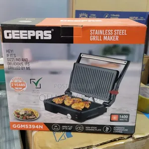 Geepas Electric Stainless Steel Grill Maker 1600w