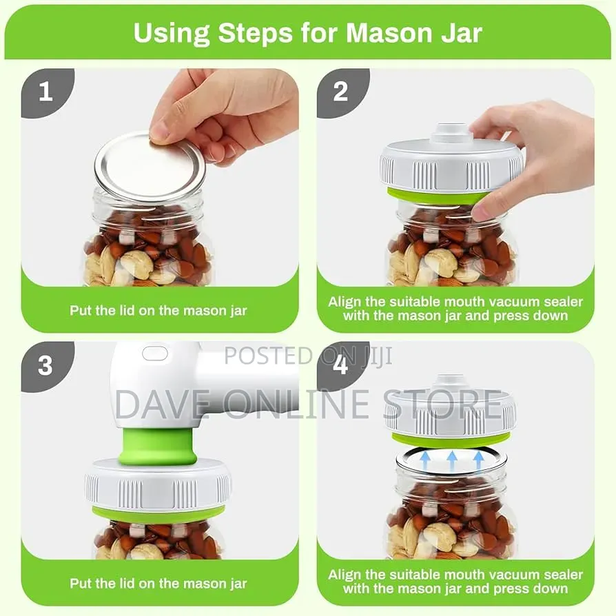 Handheld Multifunctional Electric Mason Jar Vacuum Sealer