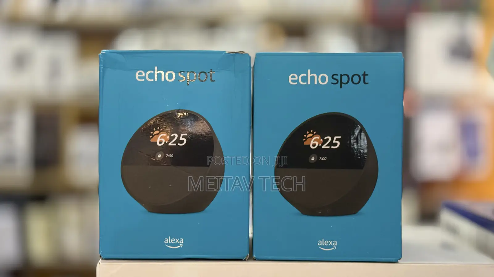 Echo Spot Smart Speaker With Alarm Clock
