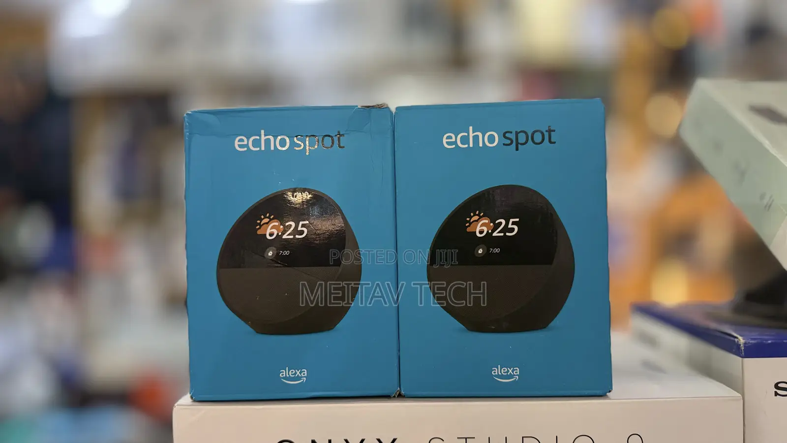 Echo Spot Smart Speaker With Alarm Clock