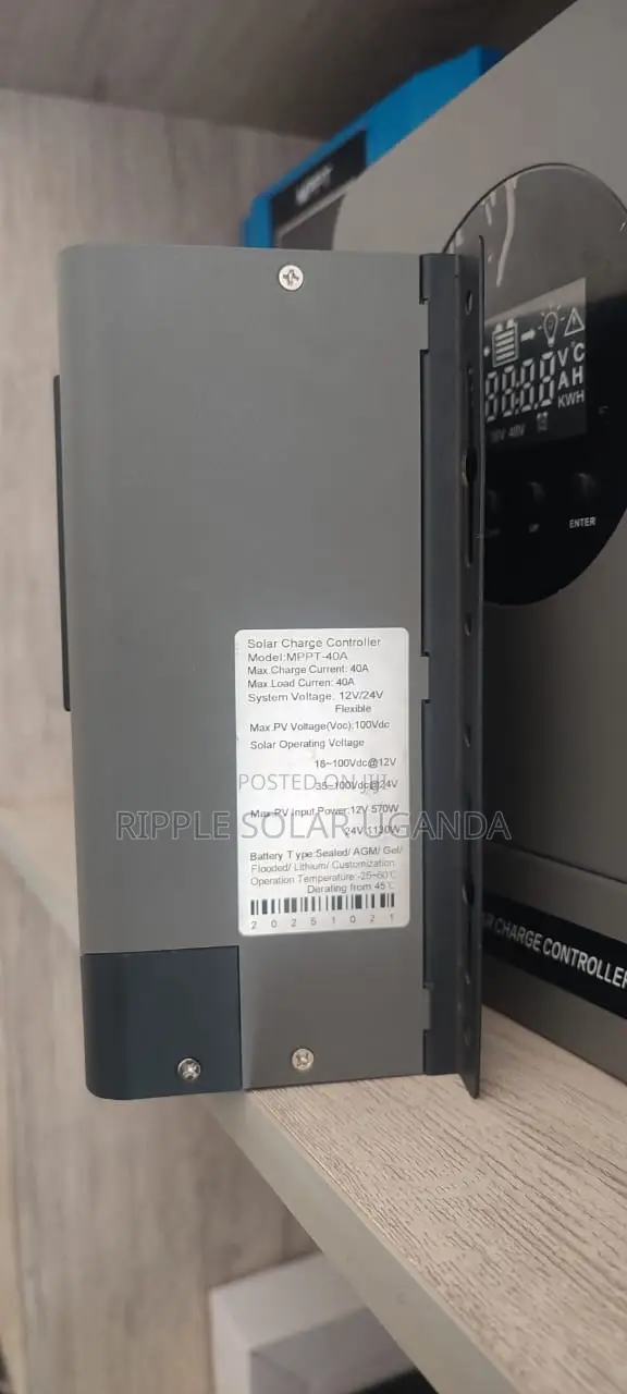 Lithium MPPT Solar Charge Controller 40a 12v 24v Uganda