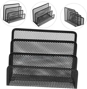  Metal Mesh Organizer for Desk Stylish File Folder Magazine Holder