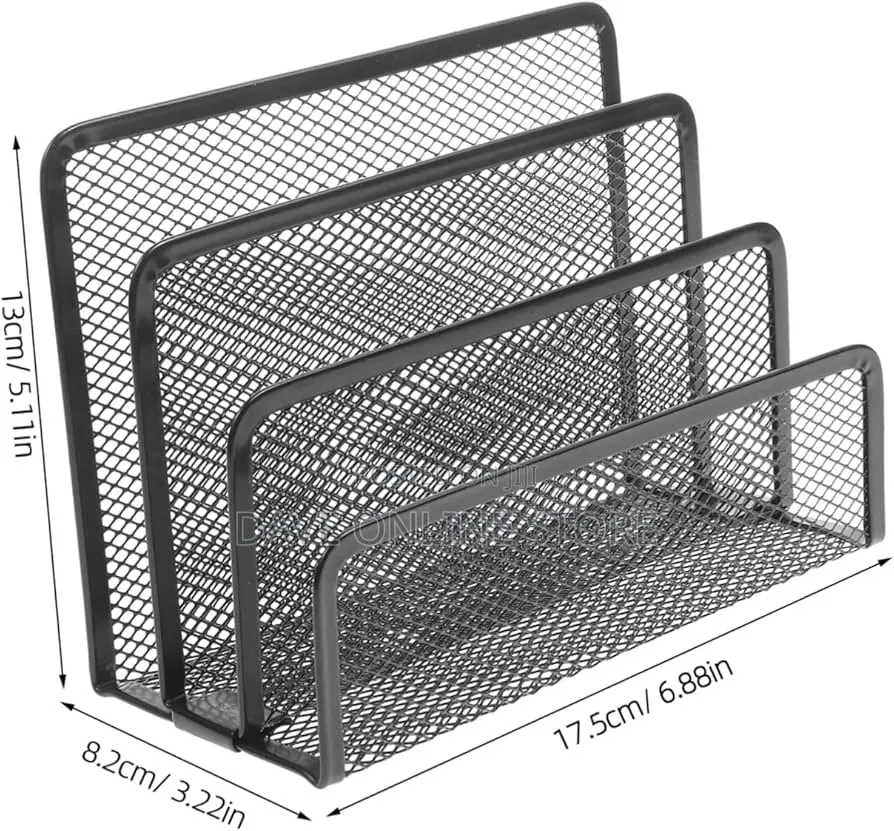  Metal Mesh Organizer for Desk Stylish File Folder Magazine Holder