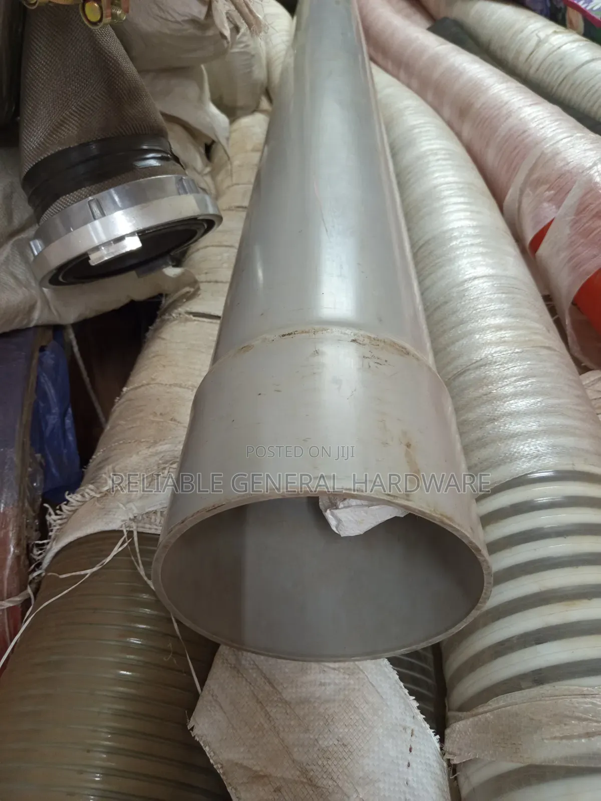 Plastic Pipes PVC 6 Inches Grey Heavy Duty Gentex