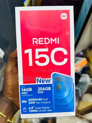 New Xiaomi Redmi 15C 4G 256 GB Black
