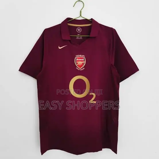 Original Nike Arsenal 2005-06 Home Jersey Maroon Color